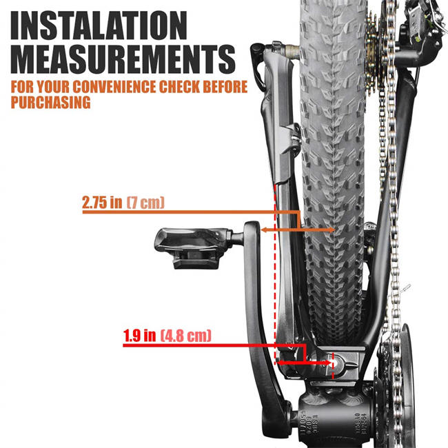 Adjustable Bicycle Kickstand with Concealed Spring-Loaded Latch, for 24-29 Inch Bike Kickstand